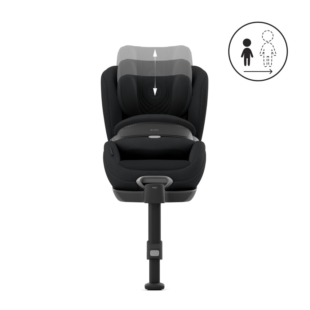 Cybex Anoris T2 i-Size - автокрісло для дітей (від 15 місяців до 7 років / 76 - 125 см), вбудована подушка безпеки, кріплення ISOFIX з упором у підлогу • Sepia Black (Plus)