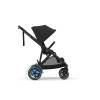 Cybex eGazelle S – прогулянкова коляска з електроприводом, автоматичним гойданням, 20+ конфігурацій, плавний та комфортний рух • (Black Frame) Moon Black