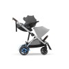 Cybex eGazelle S - прогулочная коляска с электроприводом, автоматическим покачиванием, 20+ конфигураций, плавный и комфортный ход • (Silver Frame) Stone Grey