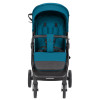 Carrello Bravo Carbon CRL-5530 Special - прогулянкова коляска для бездоріжжя, всесезонний візок з підсвіткою (телескопічна ручка, ремень безпеки з магнітним замком) • Marlin Blue