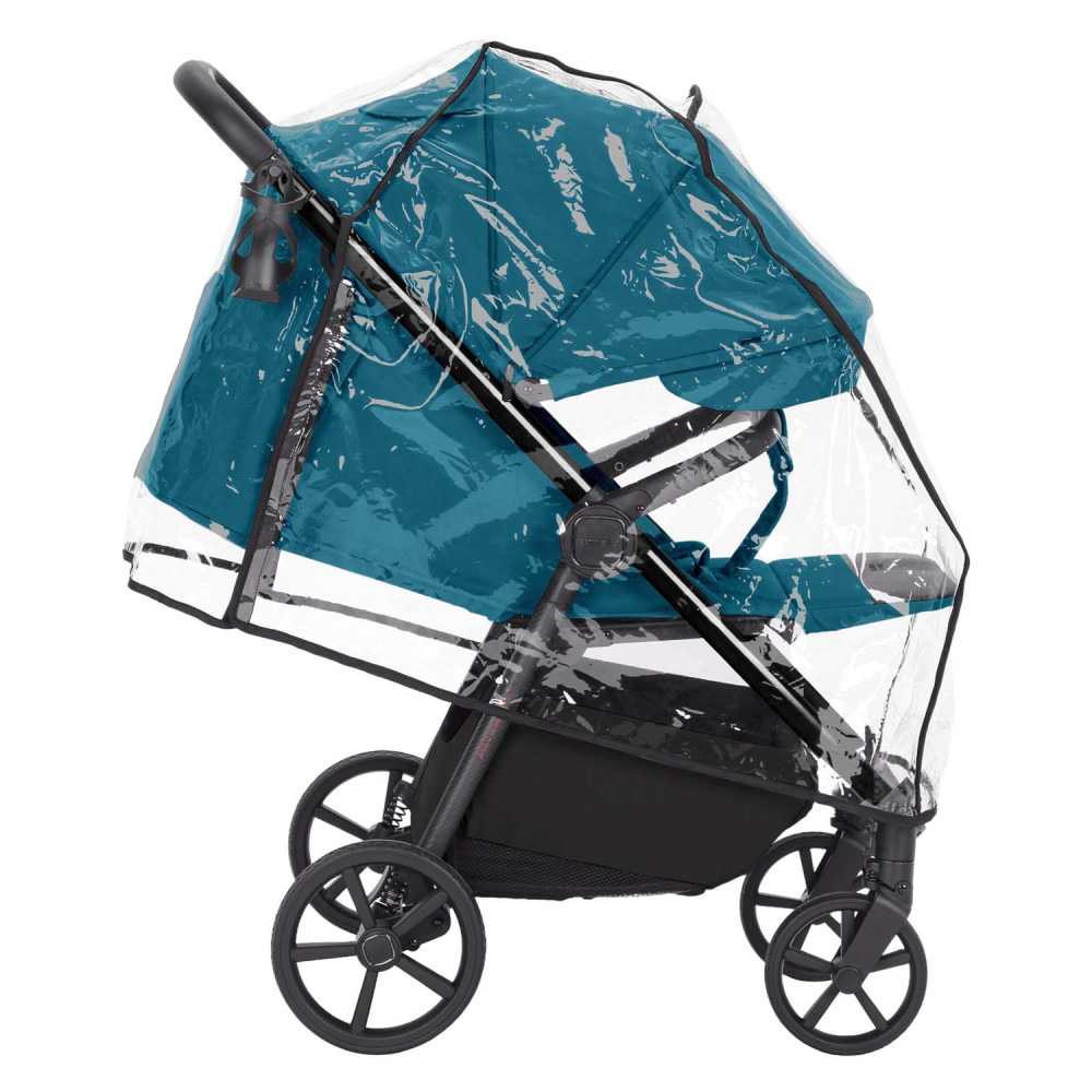 Carrello Bravo Carbon CRL-5530 Special - прогулянкова коляска для бездоріжжя, всесезонний візок з підсвіткою (телескопічна ручка, ремень безпеки з магнітним замком) • Marlin Blue