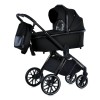 El Camino Prestige ME 1124-2 - дитячий візок 2в1 з великими колесами, універсальна коляска, подвійна вентиляція в люльці, телескопічне регулювання ручки • Black El Camino Prestige ME 1124-2 - дитячий візок 2в1 з великими колесами, універсальна коляска, подвійна вентиляція в люльці, телескопічне регулювання ручки • Black