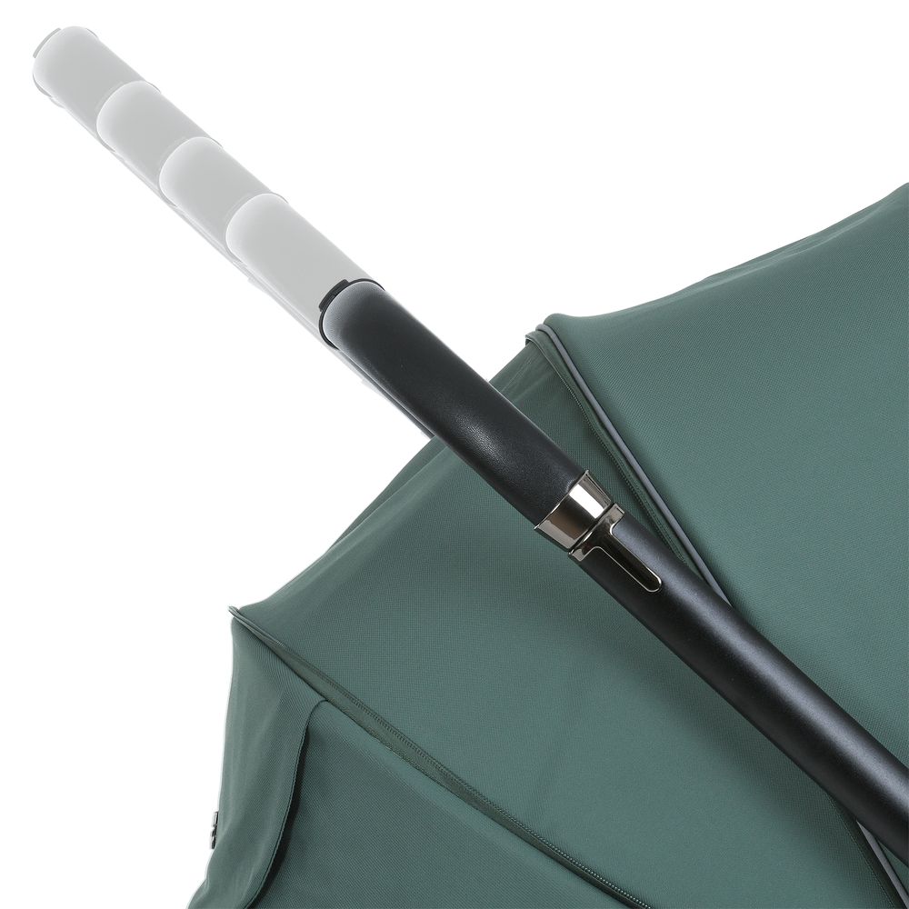 El Camino Prestige ME 1124-2 - всесезонная детская коляска 2 в 1 с реверсивным прогулочным блоком и магнитным ремнем • Smoke Green