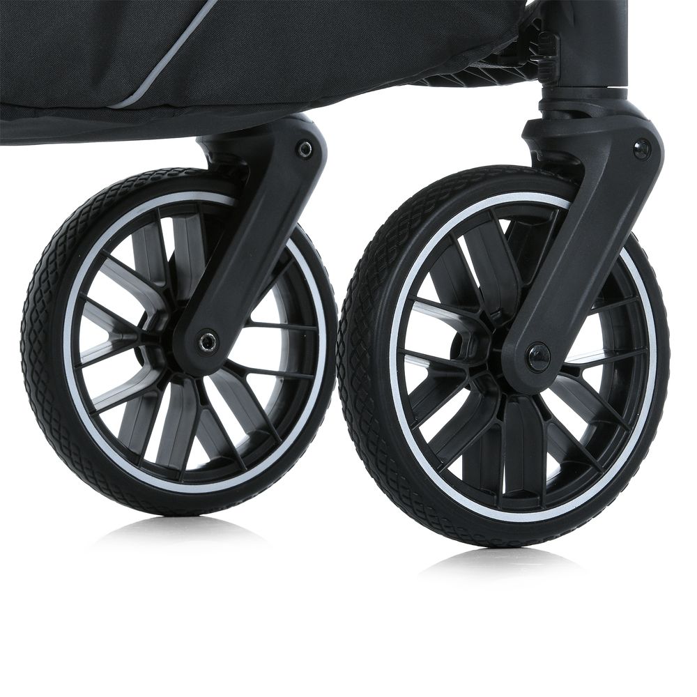 El Camino Prestige ME 1124-2 - всесезонная детская коляска 2 в 1 с реверсивным прогулочным блоком и магнитным ремнем • Smoke Green