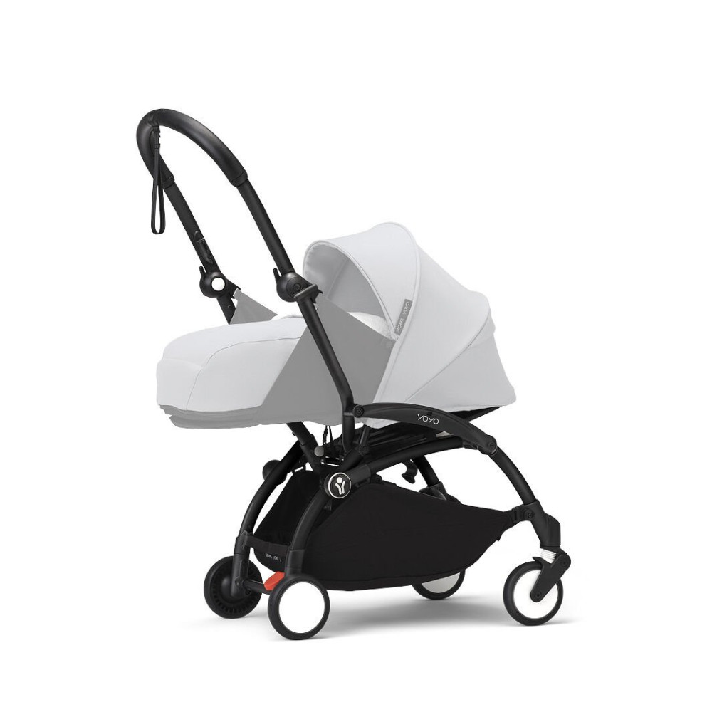 Stokke YOYO³ - шасі коляски, легке складання, компактне зберігання, зручне транспортування, покращена амортизація • Black Stokke YOYO³ - шасі коляски, легке складання, компактне зберігання, зручне транспортування, покращена амортизація • Black