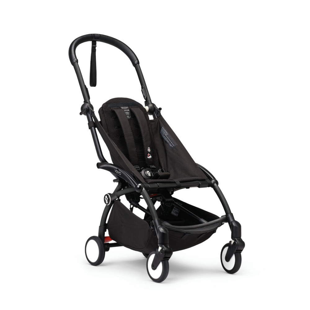 Stokke YOYO³ - шасі коляски, легке складання, компактне зберігання, зручне транспортування, покращена амортизація • Black Stokke YOYO³ - шасі коляски, легке складання, компактне зберігання, зручне транспортування, покращена амортизація • Black