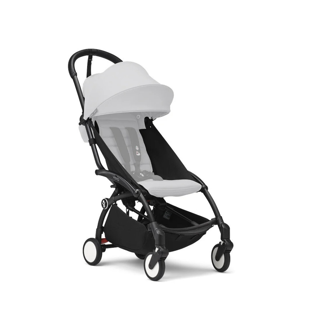 Stokke YOYO³ - шасі коляски, легке складання, компактне зберігання, зручне транспортування, покращена амортизація • Black Stokke YOYO³ - шасі коляски, легке складання, компактне зберігання, зручне транспортування, покращена амортизація • Black