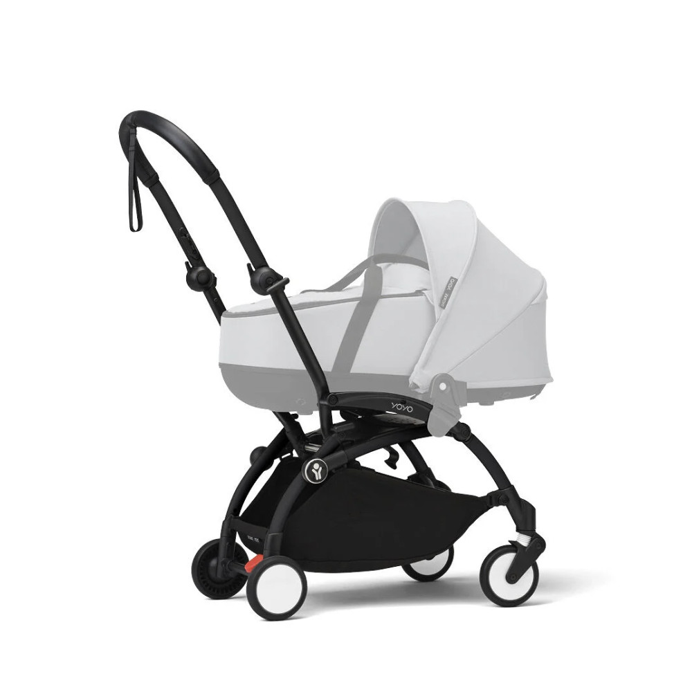 Stokke YOYO³ - шасі коляски, легке складання, компактне зберігання, зручне транспортування, покращена амортизація • Black Stokke YOYO³ - шасі коляски, легке складання, компактне зберігання, зручне транспортування, покращена амортизація • Black