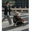 Stokke YOYO³ - легкая прогулочная коляска для путешествий, компактная коляска (ручная кладь), черная рама • Air France Blue