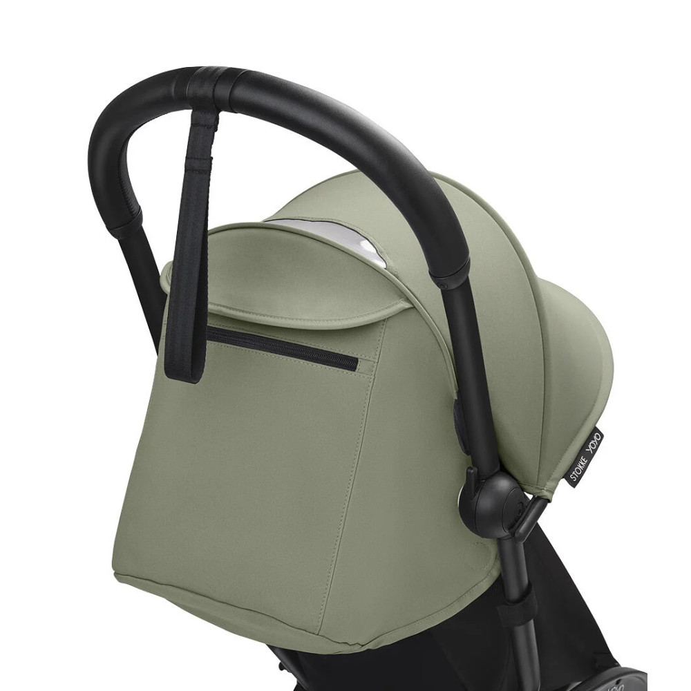 Stokke YOYO³ - легкая прогулочная коляска для путешествий, компактная коляска (ручная кладь), черная рама • Air France Blue
