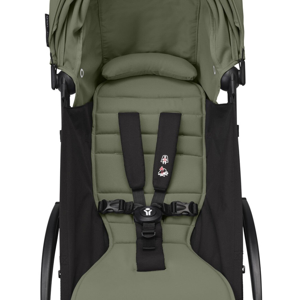 Stokke YOYO³ - легкая прогулочная коляска для путешествий, компактная коляска (ручная кладь), черная рама • Air France Blue