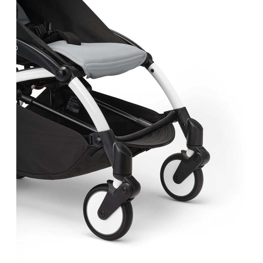 Stokke YOYO³ - легкая прогулочная коляска для путешествий, компактная коляска (ручная кладь), черная рама • Air France Blue