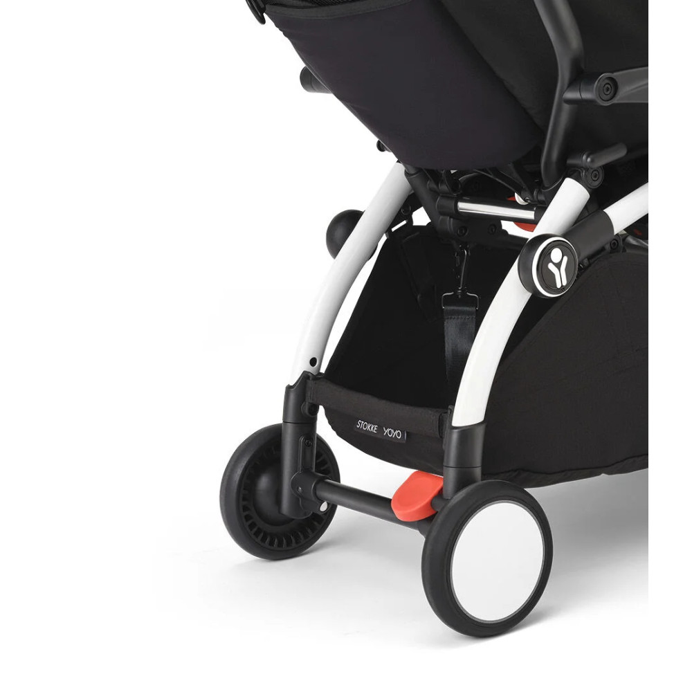 Stokke YOYO³ - легкая прогулочная коляска для путешествий, компактная коляска (ручная кладь), черная рама • Air France Blue