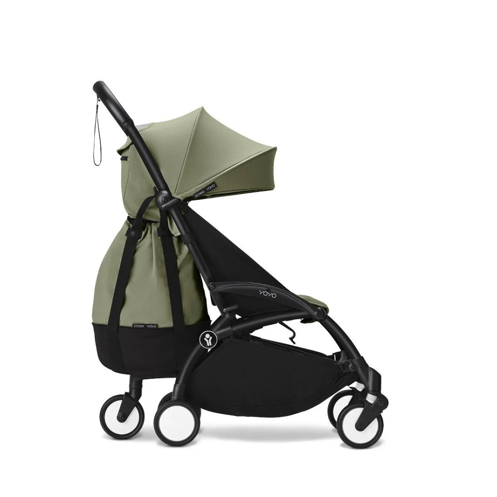 Stokke YOYO³ - легкая прогулочная коляска для путешествий, компактная коляска (ручная кладь), черная рама • Air France Blue