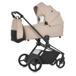 El Camino Persona ME 1091-1 - легкий дитячий візок 2в1, універсальна коляска, подвійна вентиляція в люльці, компактний блок прогулянок • Pearl Beige