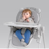 El Camino Crystal Bear ME 1037 - стільчик для годування на колесах (чохол з екошкіри, знімний двосторонній матрацик зима-літо, захист від сповзання) • Bear Gray