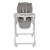 El Camino Crystal Bear ME 1037 - стільчик для годування на колесах (чохол з екошкіри, знімний двосторонній матрацик зима-літо, захист від сповзання) • Bear Gray