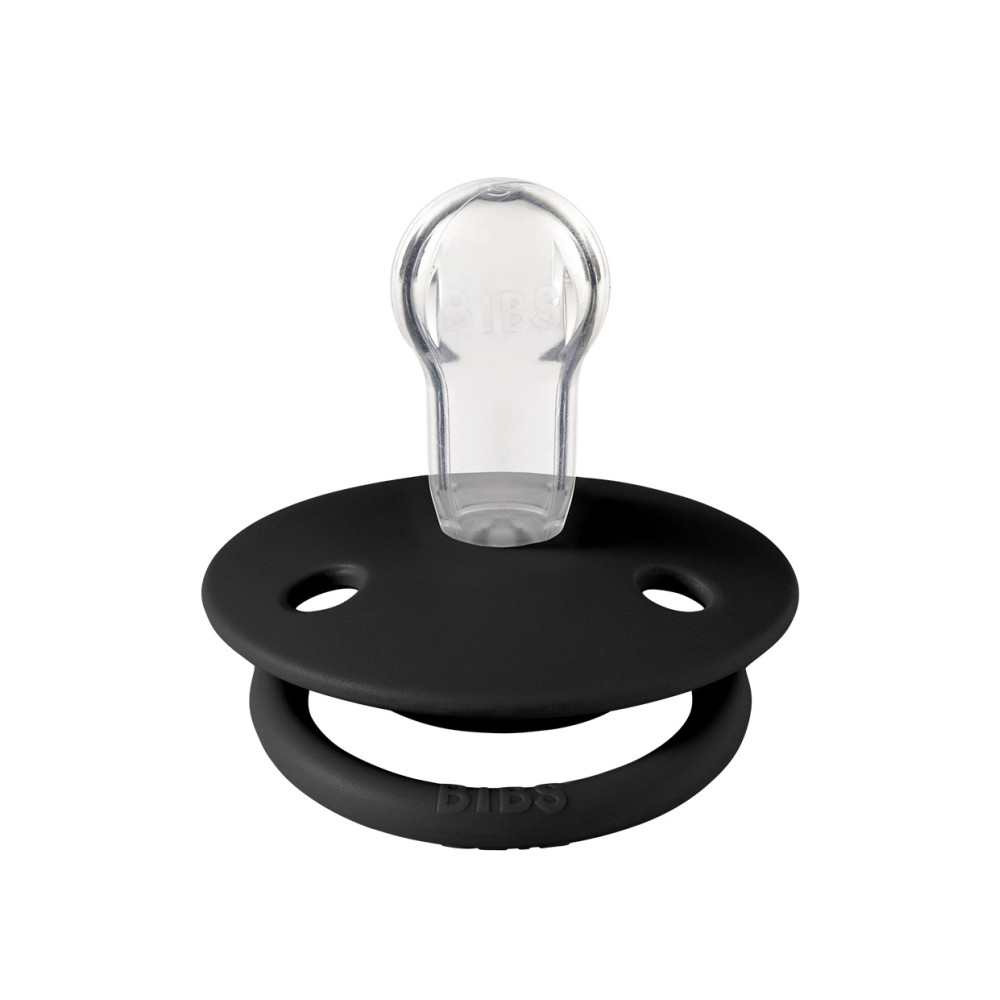 Пустушка BIBS De Lux Silicone Onesize (0-36 місяців) Black