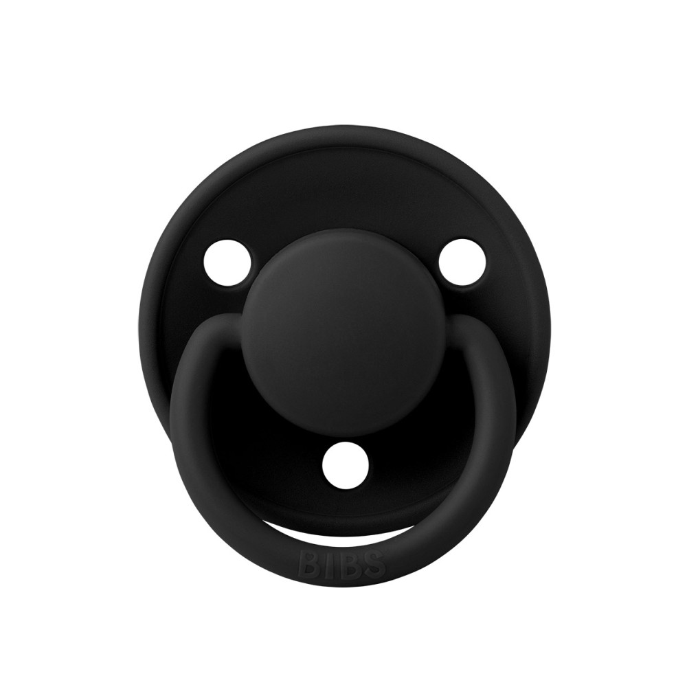 Пустушка BIBS De Lux Silicone Onesize (0-36 місяців) Black