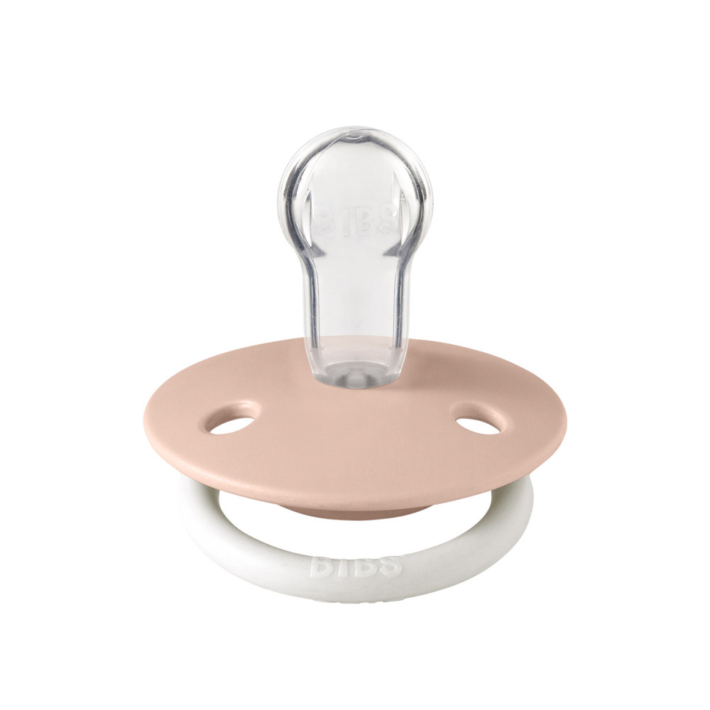 Пустушка BIBS De Lux Silicone Onesize (0-36 місяців) Blush GLOW