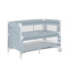 Carrello Porta CRL-18103 - приставная детская кроватка-манеж, двойное дно, ремни для крепления, широкое боковое отверстие на молнии • Ash Grey
