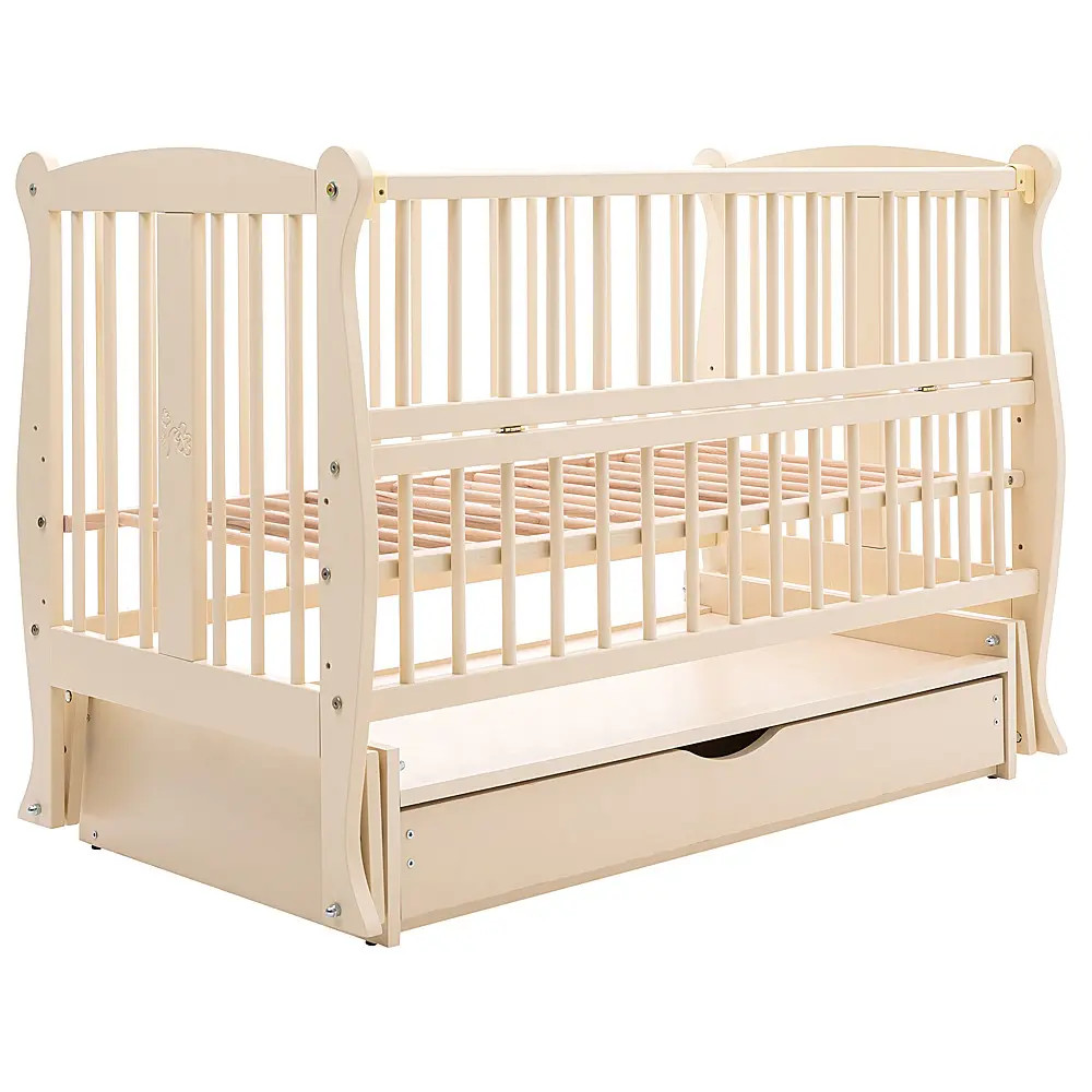 Ліжко Babyroom Грація DGMYO-3 маятник, ящик, відкидний бік бук слонова кістка Ліжко Babyroom Грація DGMYO-3 маятник, ящик, відкидний бік бук слонова кістка