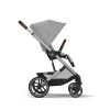 Cybex Balios S Lux 2025 - прогулочная коляска, всесезонная, с большими колесами, телескопическая регулировка ручки, большая корзина до 10 кг • SLV Stone Grey