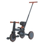 El Camino Foldi ME 1202 - детский трехколесный велосипед-трансформер 3в1, с родительской ручкой, беговел (от 18 месяцев до 5 лет / до 30 кг) • Graphite