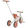 El Camino Foldi ME 1202 - детский трехколесный велосипед-трансформер 3в1, с родительской ручкой, беговел (от 18 месяцев до 5 лет / до 30 кг) • Сinnamon Beige