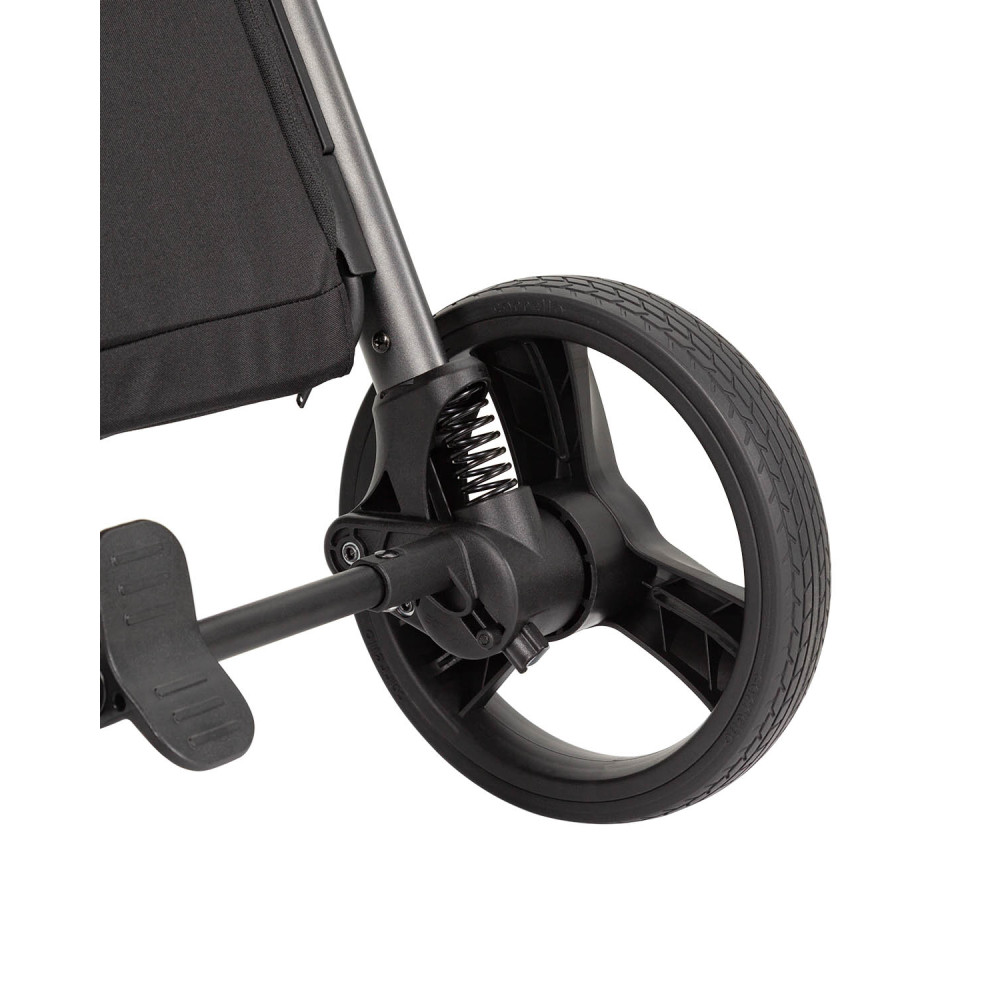 Carrello Bravo 2025 CRL-8512PU - прогулянкова коляска з великими гумовими колесами, всесезонний візок, захист від сповзання, ручка регулюється по висоті, зручна система складання • Mango Orange