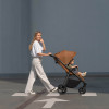 Carrello Bravo 2025 CRL-8512PU - прогулянкова коляска з великими гумовими колесами, всесезонний візок, захист від сповзання, ручка регулюється по висоті, зручна система складання • Mango Orange
