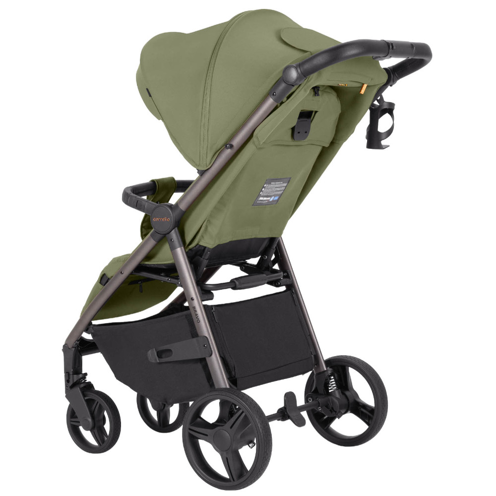 Carrello Bravo 2025 CRL-8512PU - всесезонная прогулочная коляска с большими резиновыми колесами, защита от сползания, ручка регулируется по высоте, удобно складывается • Pomelo Green Carrello Bravo 2025 CRL-8512PU - всесезонная прогулочная коляска с большими резиновыми колесами, защита от сползания, ручка регулируется по высоте, удобно складывается • Pomelo Green