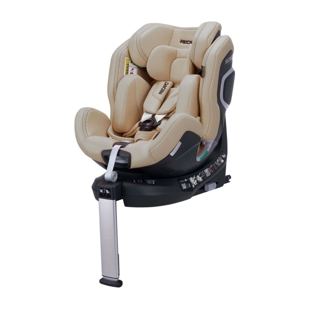 Recaro Xenon 1 - поворотное (360°) автокресло для детей (от рождения до 7 лет / 40 - 125 см), крепление ISOFIX • Elegant Beige