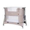 Carrello Aria CRL-16401 - приставная кроватка-манеж 3в1 с регулировкой высоты, колесами и корзиной • Cream Beige