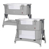 Carrello Aria CRL-16401 - приставне ліжечко-манеж 3в1 з регулюванням висоти, колесами та кошиком • Silver Grey Carrello Aria CRL-16401 - приставне ліжечко-манеж 3в1 з регулюванням висоти, колесами та кошиком • Silver Grey
