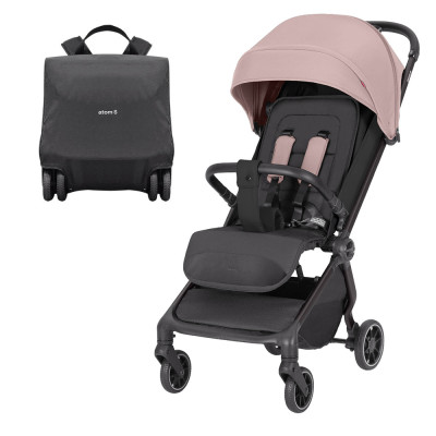 Carrello Atom S CRL-5526 - прогулочная коляска с автоматическим складыванием, для путешествий, компактная, рюкзак для транспортировки в комплекте • Blossom Pink Carrello Atom S CRL-5526 - прогулочная коляска с автоматическим складыванием, для путешествий, компактная, рюкзак для транспортировки в комплекте • Blossom Pink