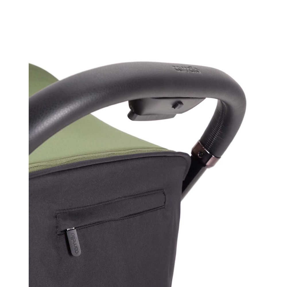 Carrello Atom S CRL-5526 - прогулянкова коляска з автоматичним складанням, компактний візок для подорожей, рюкзак для транспортування в комплекті • Antique Green Carrello Atom S CRL-5526 - прогулянкова коляска з автоматичним складанням, компактний візок для подорожей, рюкзак для транспортування в комплекті • Antique Green