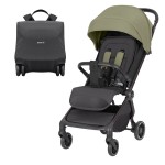 Carrello Atom S CRL-5526 - прогулочная коляска с автоматическим складыванием, для путешествий, компактная, рюкзак для транспортировки в комплекте • Antique Green