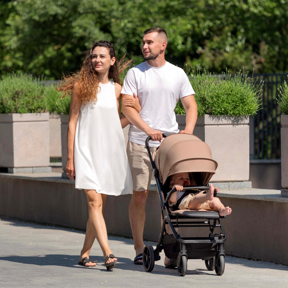 Carrello Nova Plus 2025 CRL-5524 - прогулочная коляска с автоматическим складыванием (увеличенные колеса, чехол на ножки с молнией) • Fleet Blue