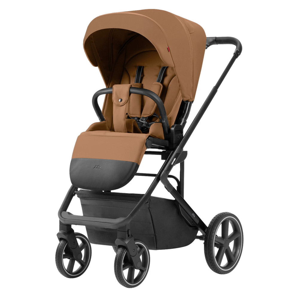 Carrello Alfa CRL-6522 - легкая детская коляска 2в1 с регулировкой высоты люльки и прогулочного сиденья (телескопическая ручка) • Honey Beige