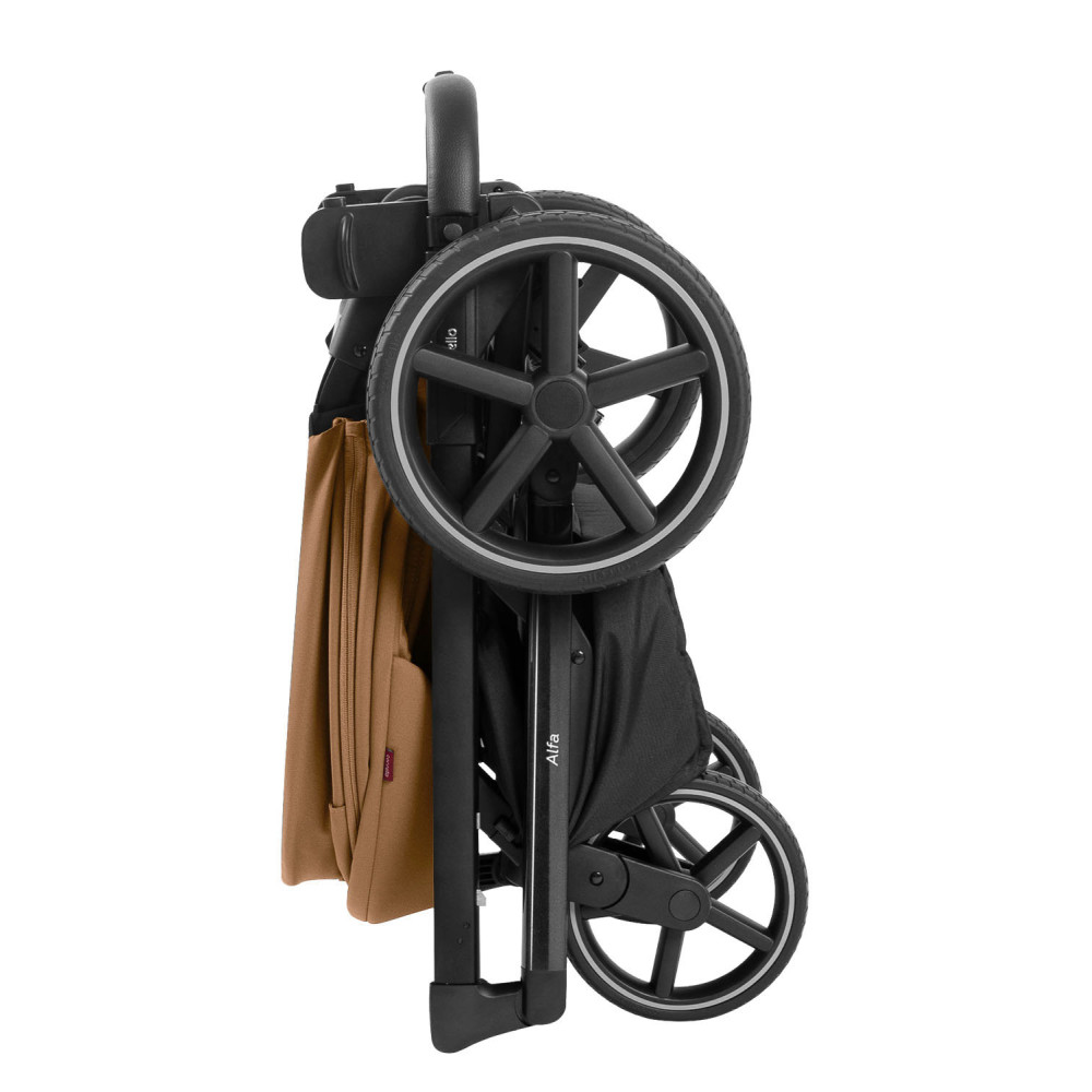 Carrello Alfa CRL-6522 - легкая детская коляска 2в1 с регулировкой высоты люльки и прогулочного сиденья (телескопическая ручка) • Honey Beige