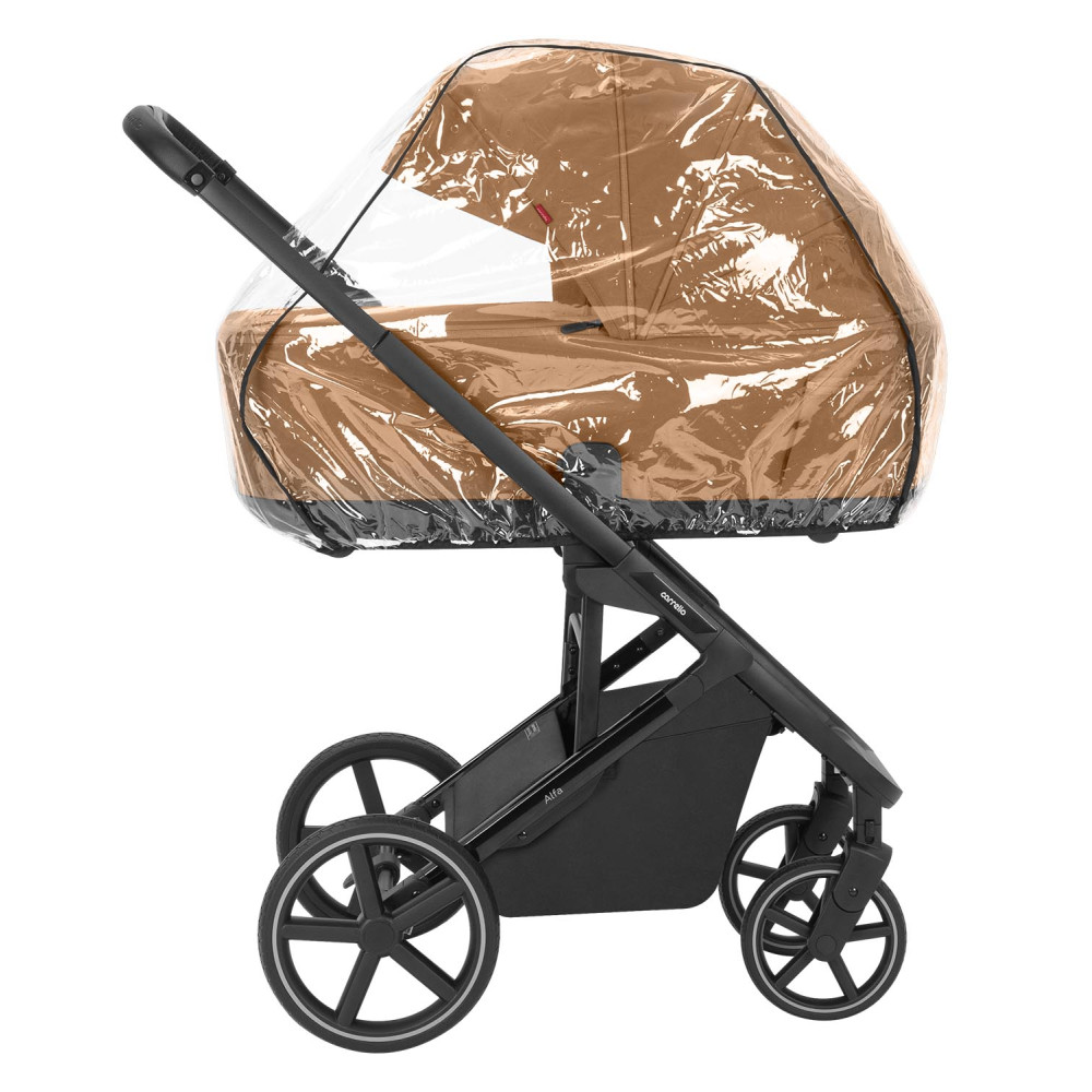 Carrello Alfa CRL-6522 - легкая детская коляска 2в1 с регулировкой высоты люльки и прогулочного сиденья (телескопическая ручка) • Honey Beige