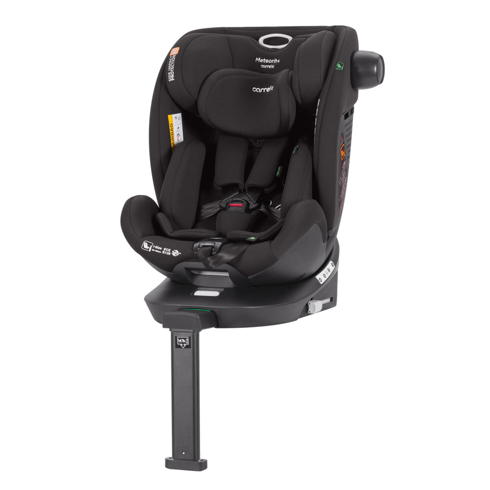 Carrello Meteorit+ CRL-17515 - детское автокресло i-Size (0 – 12 лет / 40 – 150 см) с функцией поворота 360 по ходу и против направления движения, боковая защита, крепление Isofix • Carbon Grey