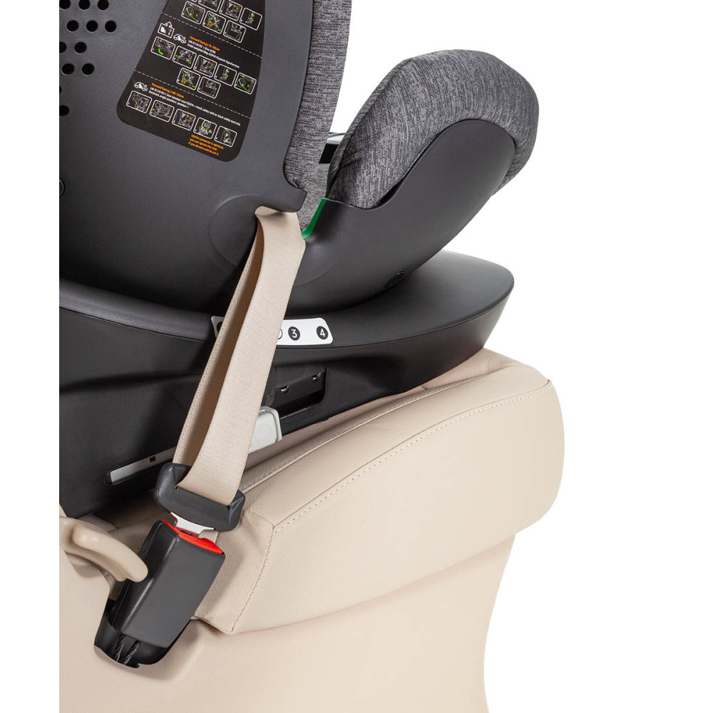 Carrello Meteorit+ CRL-17515 - детское автокресло i-Size (0 – 12 лет / 40 – 150 см) с функцией поворота 360 по ходу и против направления движения, боковая защита, крепление Isofix • Marble Grey