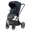 Carrello Alfa CRL-6522 - легкая детская коляска 2в1 с регулировкой высоты люльки и прогулочного сиденья (телескопическая ручка) • Denim Blue