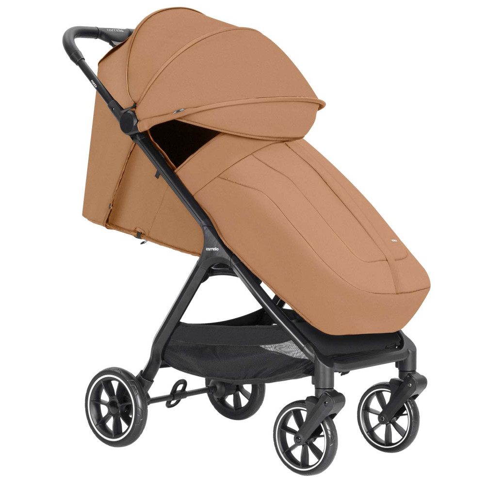 Carrello Forza CRL-5535 - легкая прогулочная коляска с автоматическим складыванием, стильная городская коляска • Clam Beige 