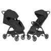 Carrello Forza CRL-5535 - легка прогулянкова коляска з автоматичним складанням, стильний міський візок • Espresso Black