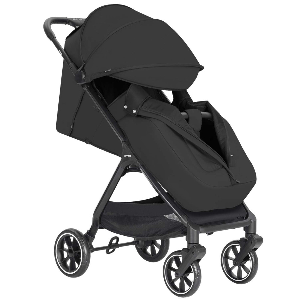 Carrello Forza CRL-5535 - легка прогулянкова коляска з автоматичним складанням, стильний міський візок • Espresso Black