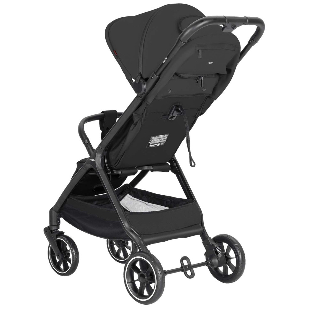 Carrello Forza CRL-5535 - легка прогулянкова коляска з автоматичним складанням, стильний міський візок • Espresso Black