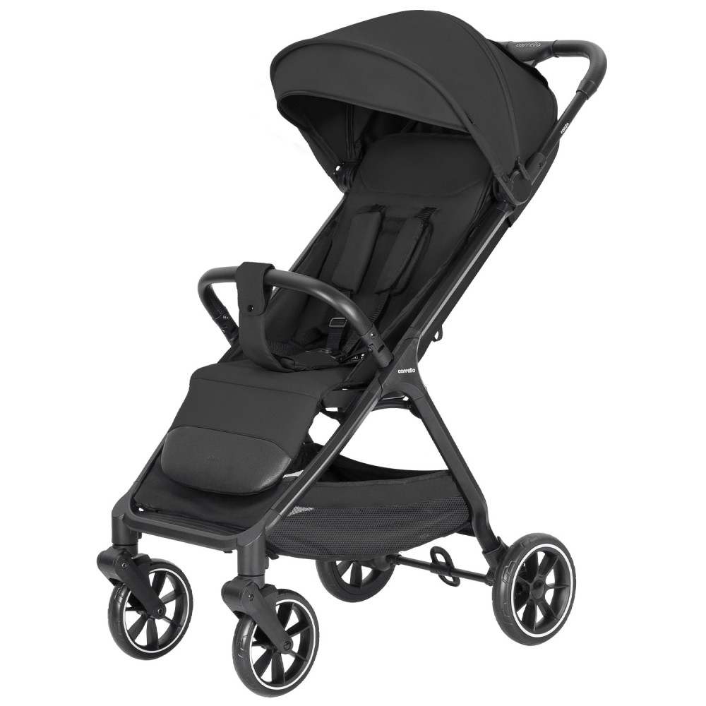 Carrello Forza CRL-5535 - легка прогулянкова коляска з автоматичним складанням, стильний міський візок • Espresso Black